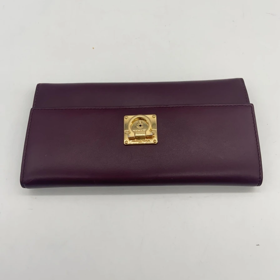 95新 FERRAGAMO/菲拉格慕 菲拉格慕紫色钱包/1007 7246