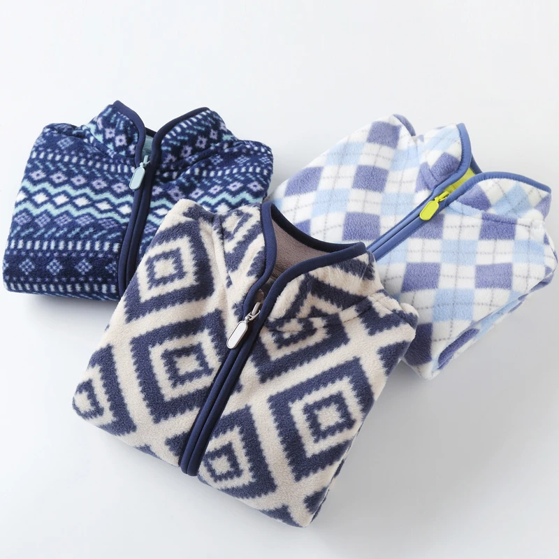 2023春秋季新款男童摇粒薄外套儿童抓绒秋装中大童颗粒绒上衣夹克