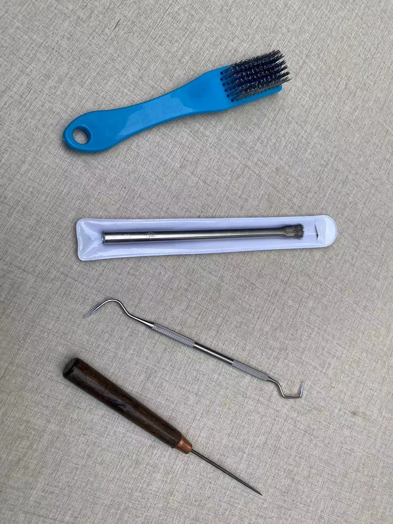 盆景盆栽树皮清理4件套装 不锈钢刷 杜鹃树皮清理 包邮