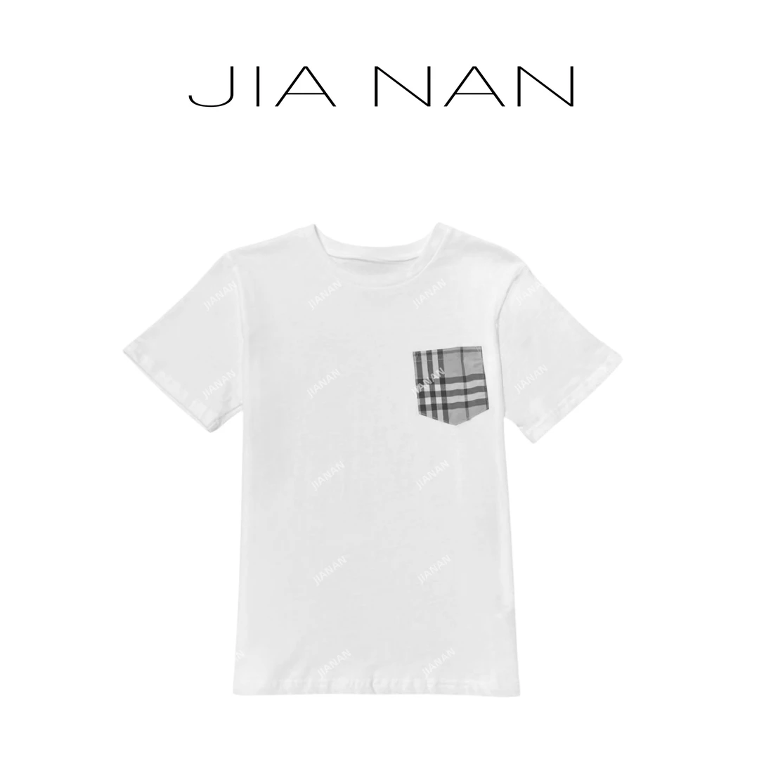 白色圆领休闲百搭短袖T恤6532