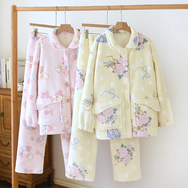 【绒绒绒】秋冬家居服睡衣套装