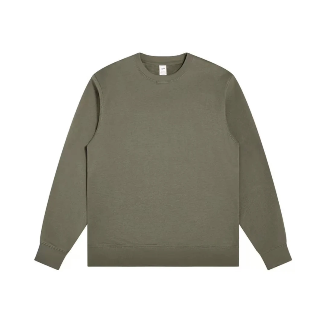 【阿牛欧品】 24-337春秋重工洗水刺绣圆领卫衣新款男士卫衣