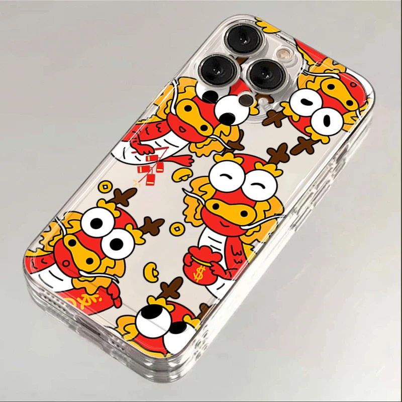 笑笑龙龙iphone15苹果手机壳14promax软胶13pro透明12创意11全包8