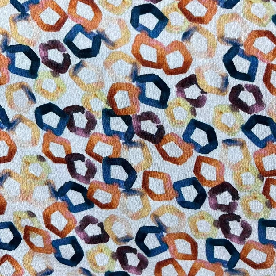 重磅棉绸.补丁花.连衣裙旗袍面料（直播间拍一发三米）