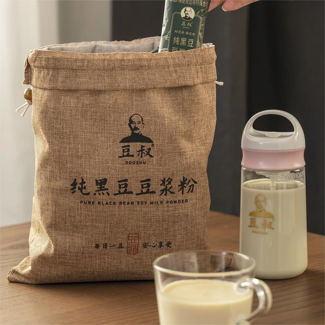 豆叔纯黑豆冲泡豆浆粉早餐小袋装即冲即饮顺滑细腻健康营养早餐