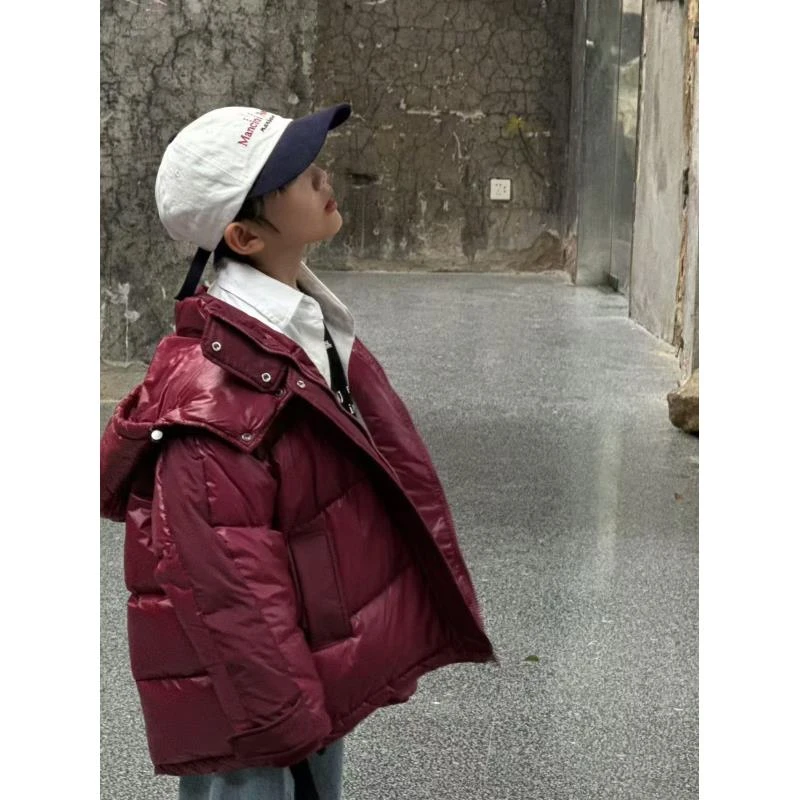 6666款，保暖行线连帽儿童韩版加厚潮流宽松冬季