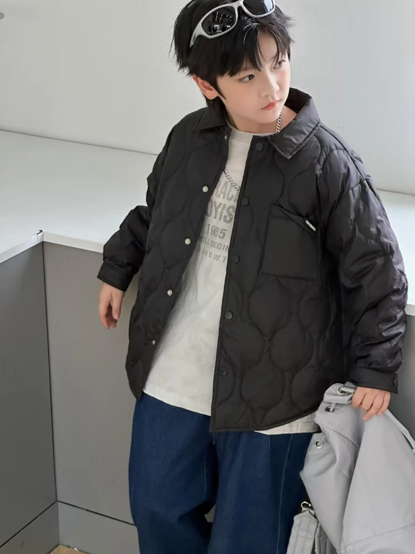 1025款，保暖冬季百搭加厚拼接羽绒服潮流韩版