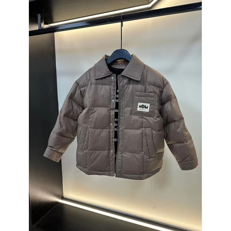 3084款，衬衫保暖羽儿童韩版休闲