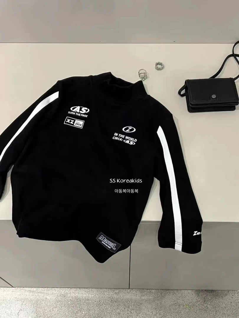 大宝童装/3521款，加绒韩版中大童保暖帅气潮流打底