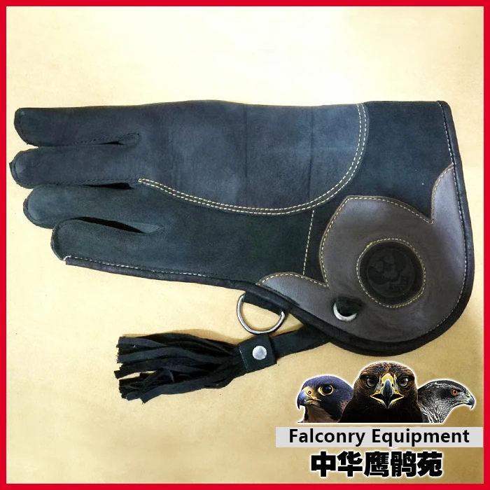 鹰具鹿皮手套进口麋鹿皮颜色定制柔软沾水不变硬中华鹰鹘苑鹰手套