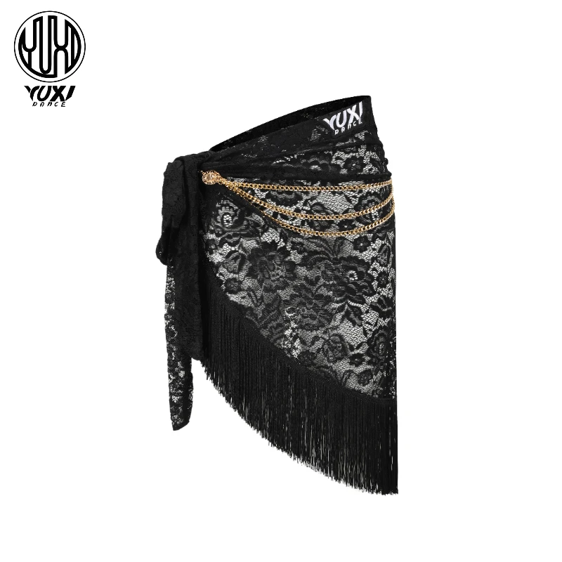 蕾丝臀巾蕾丝三角巾包臀裙流苏裙时尚百搭性感女士舞台不规则个性