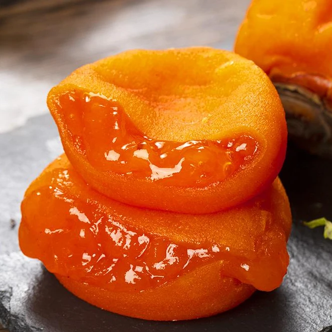 正宗陕西富平流心冰柿爆浆冰淇淋蜜柿冰爽甜糯吊柿饼产地直发