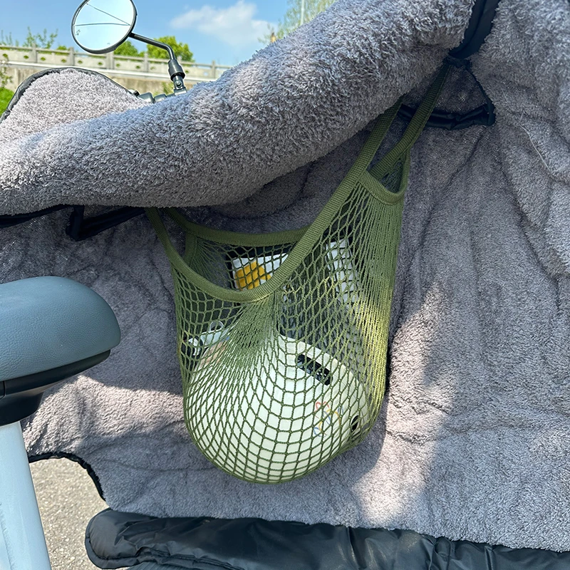 适用雅迪爱玛小牛电瓶电动车网兜头盔储物网弹力收纳置物收纳兜