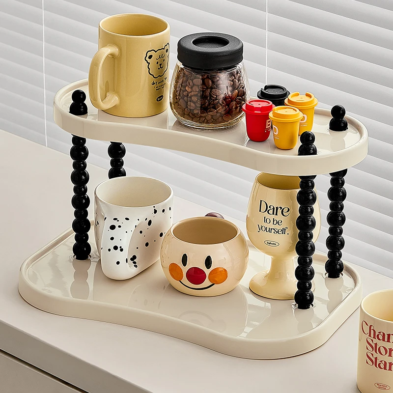 杯架轻奢高级感餐桌杯子收纳架餐边柜吧台马克杯展示架水杯置物架