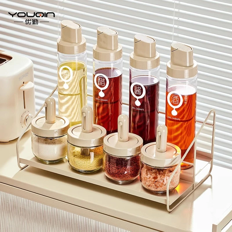 油壶家用厨房酱油醋调味料瓶套装玻璃防漏香油料酒专用组合装罐子