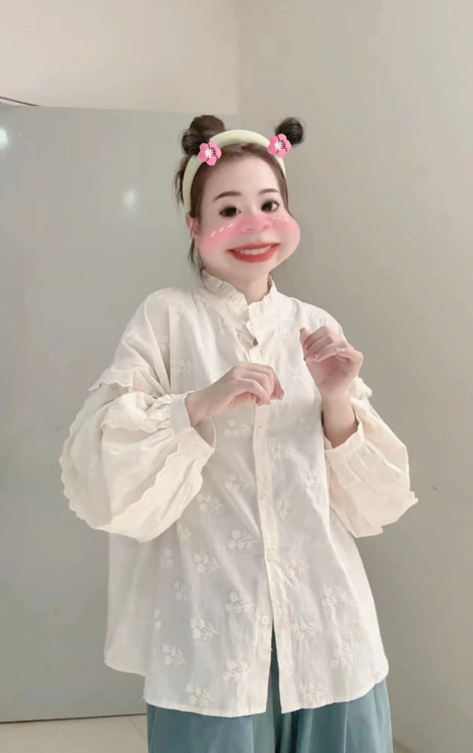 【漫步云端】丽丽推荐 新国风重工提花刺绣衬衫