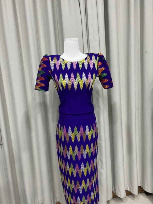 小杰民族服饰景颇族紫色圆领套装0031