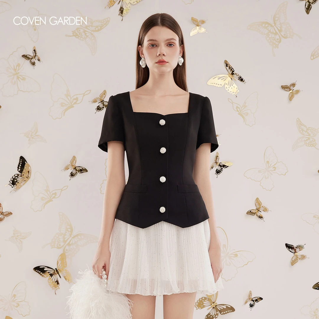 哥文花园 西装上衣百褶连衣裙 CLC3081238 COVEN GARDEN