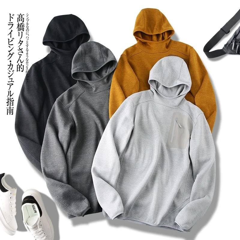 户外连帽抓绒卫衣套头长袖宽松休闲百搭