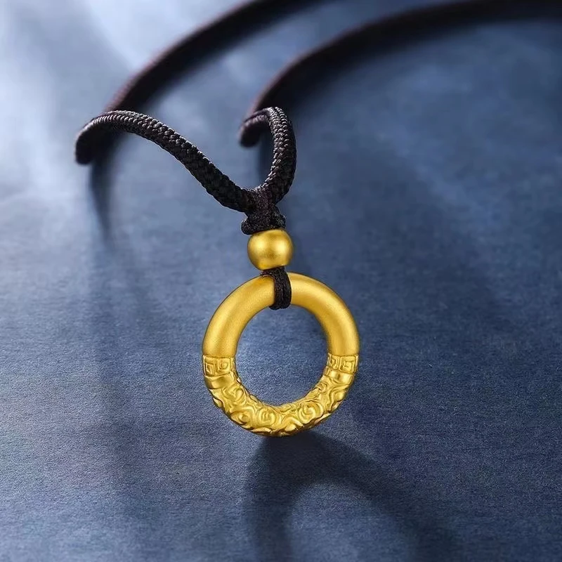 实心祥云平安扣吊坠-小鱼甄选