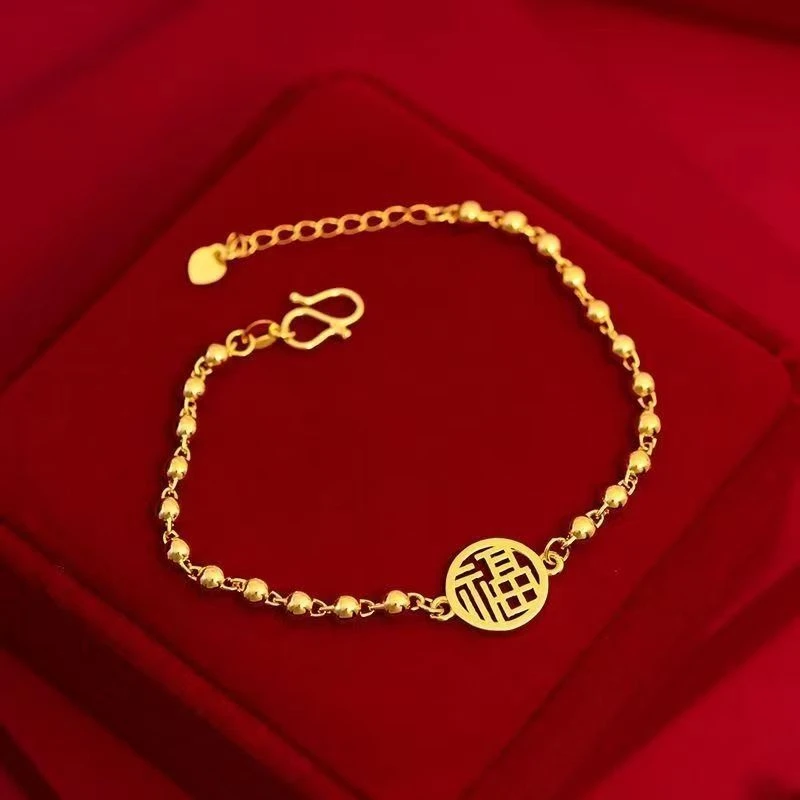 手链 时尚圆福光珠手链百搭精美气质