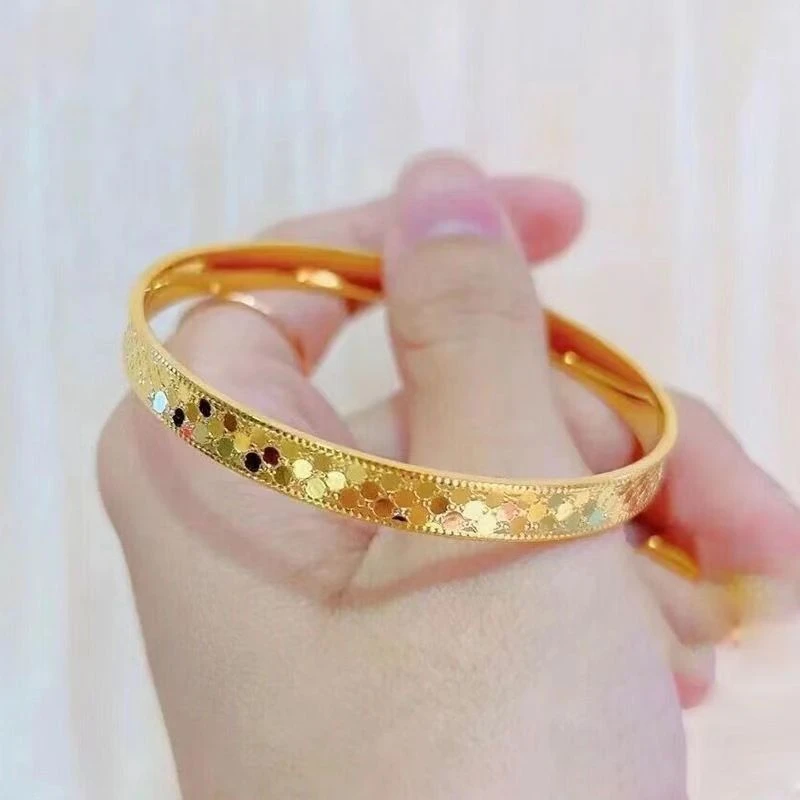 合金手镯 手镯 时尚龙鳞手镯 百搭简约轻奢