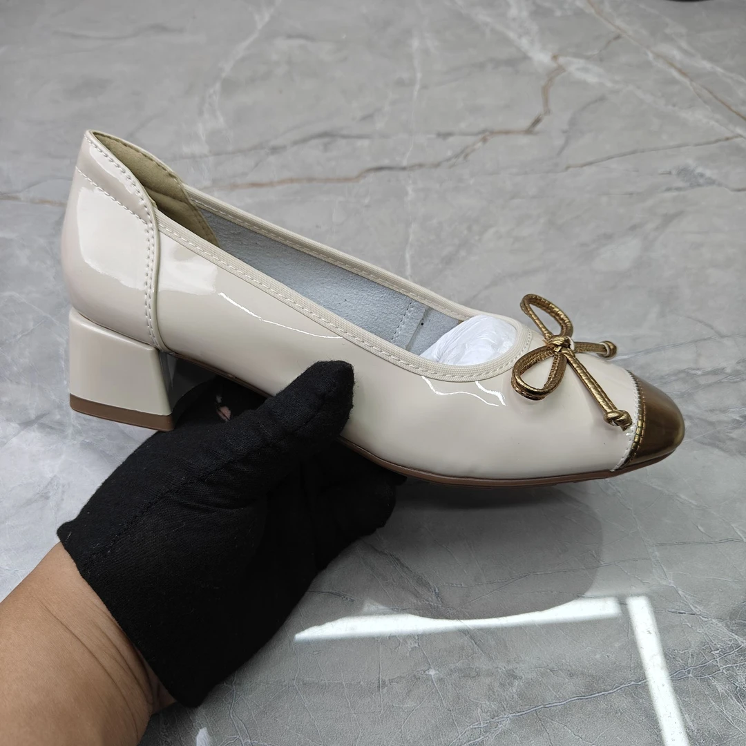 粗跟单鞋女89-268