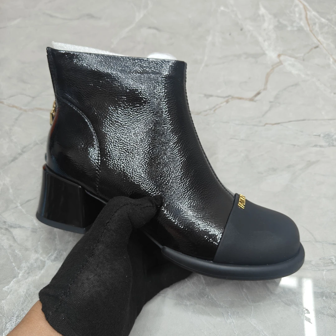 粗跟女靴  35081 niu