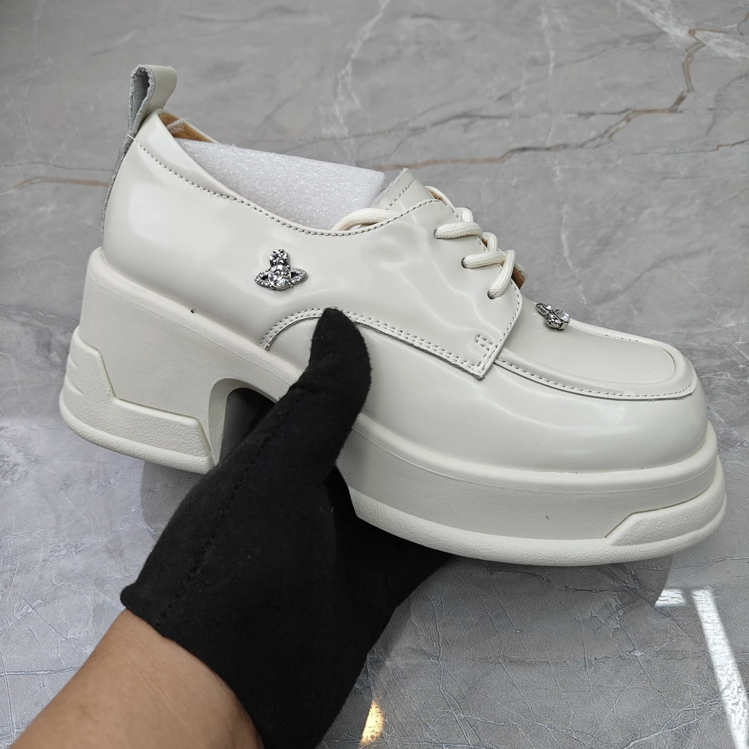 Z（孤品）38码牛皮粗跟单鞋女61215 niu