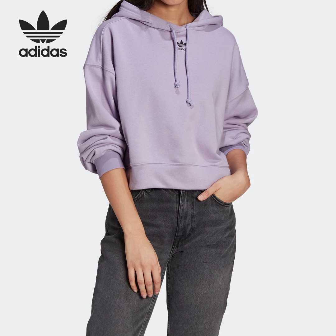 Adidas/阿迪达斯三叶草 HOODIE女子休闲运动套头衫 GN4775卫衣