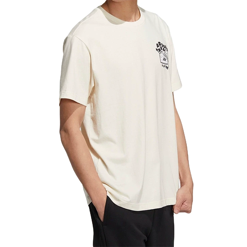 Adidas/阿迪达斯neo男女夏季印花运动短袖T恤HS8851户外休闲透气