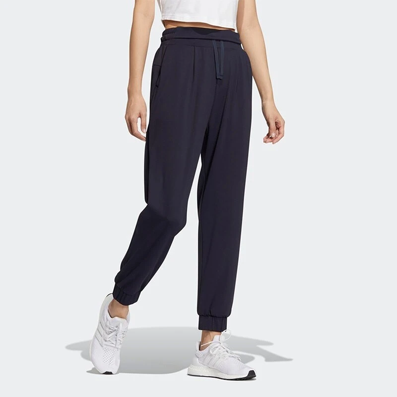 Adidas/阿迪达斯春夏女裤子舒适防晒束脚运动长裤HR2591户外休闲