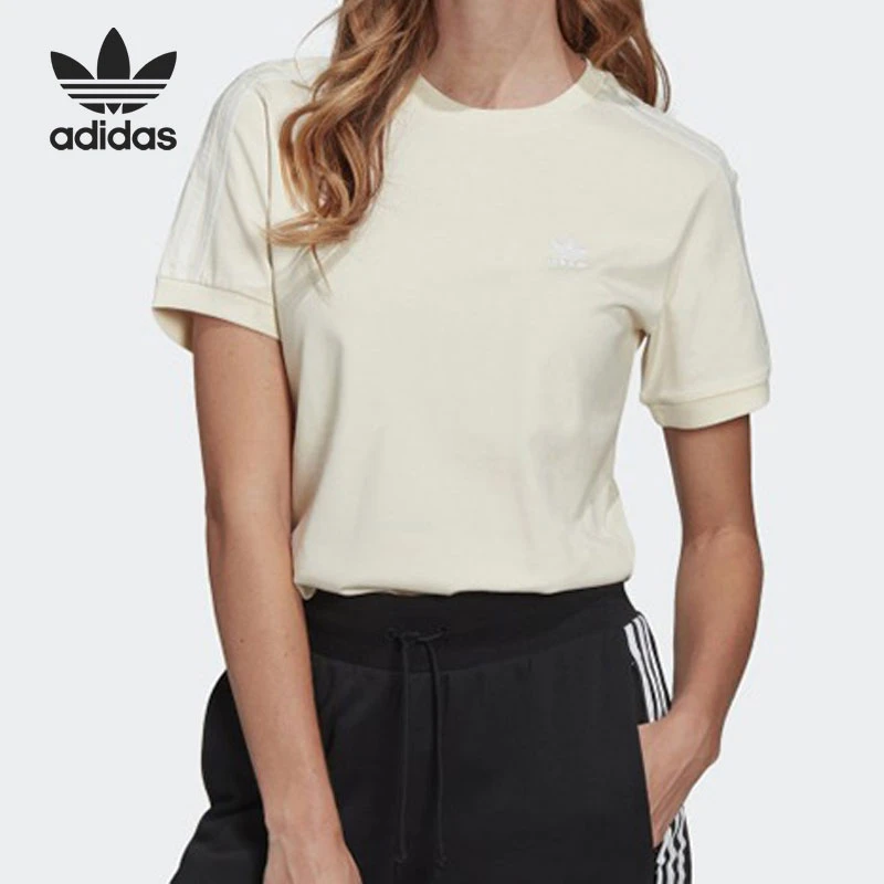 Adidas/阿迪达斯三叶草女子夏季修身短袖运动T恤GN2786户外户外