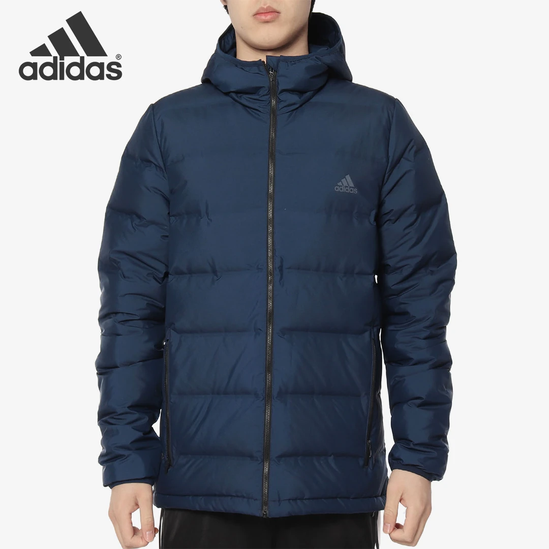 Adidas/阿迪达斯冬季男子运动防风保暖连帽休闲羽绒服 CZ2311男士