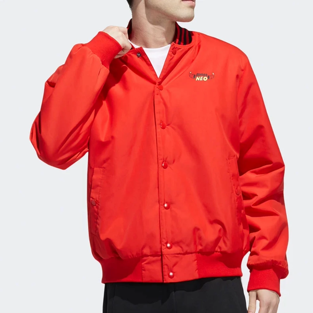 Adidas/阿迪达斯NEO男子立领休闲运动外套棉服 GL8088