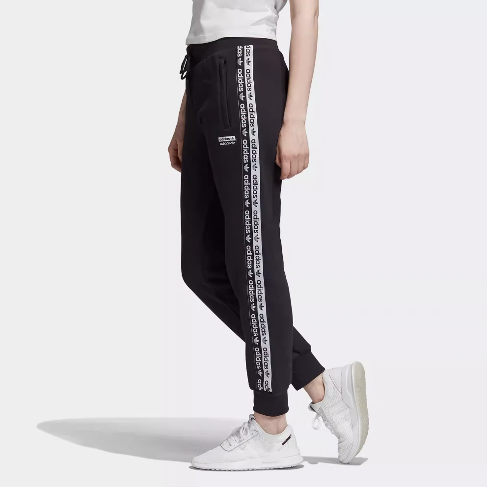 阿迪达斯（adidas）黑白串标 女子 经典 运动 收腿长裤 FN2789
