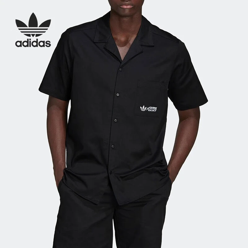 ADIDAS/阿迪达斯三叶草夏季男子休闲时尚运动短袖衬衫 HT1654