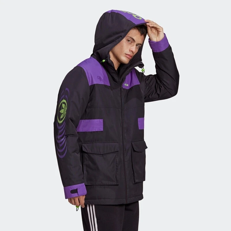 Adidas/阿迪达斯三叶草棉服男冬季防风户外出行保暖GJ6721
