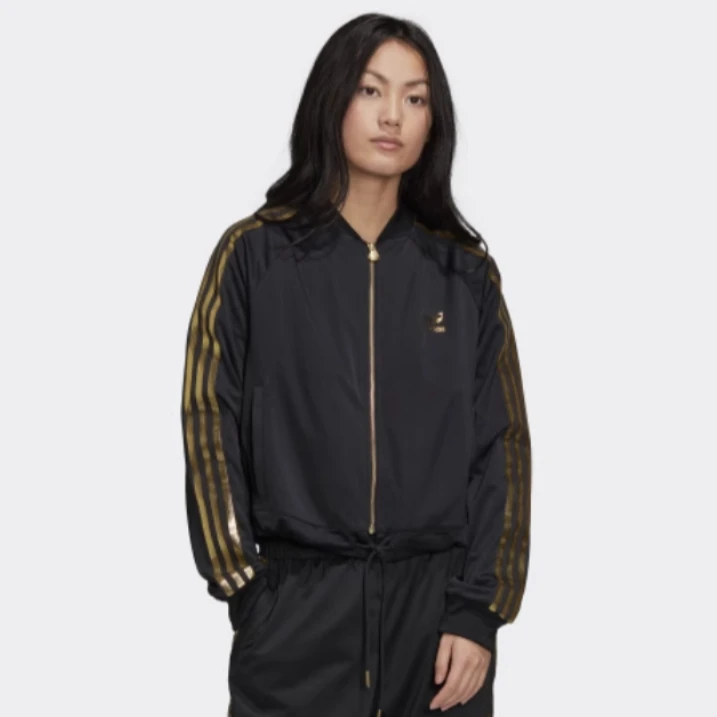 Adidas/阿迪达斯三叶草女子经典短款休闲运动外套 GK1719