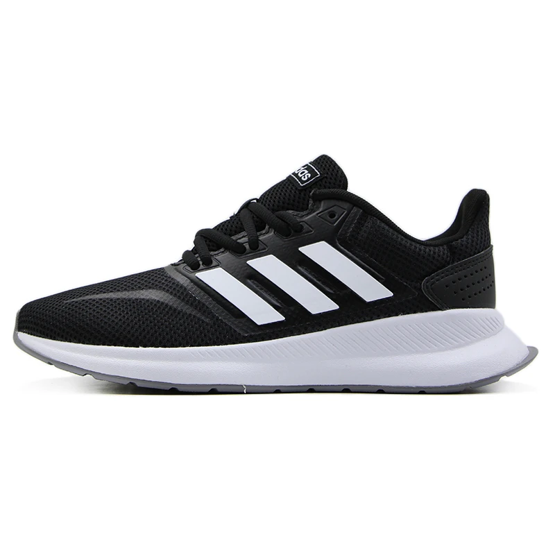 Adidas/阿迪达斯女鞋经典休闲运动透气黑色网面轻便跑步鞋F36218