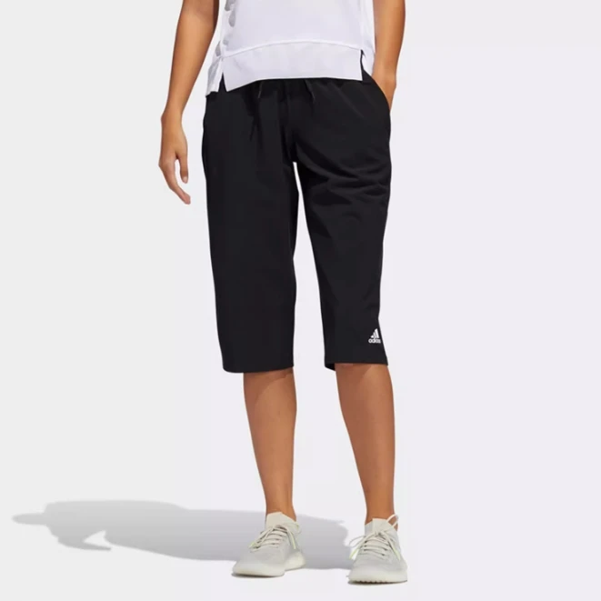 Adidas/阿迪达斯 WVN CAPRI PANT 女子训练运动七分裤 FT3081