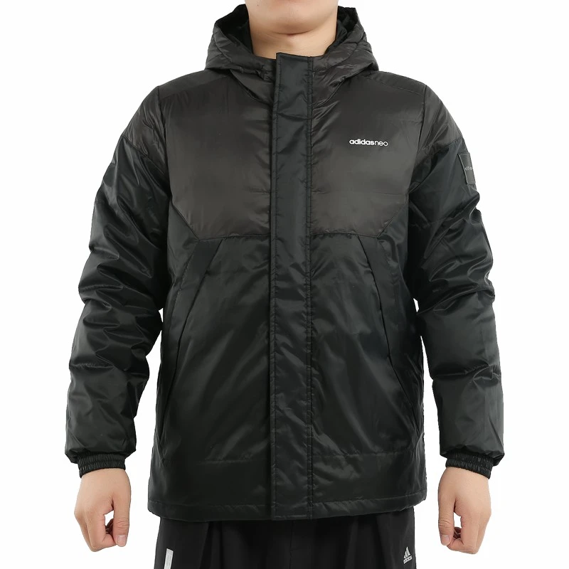 Adidas/阿迪达斯 秋冬男子保暖休闲运动羽绒服EI4410男士连帽防风