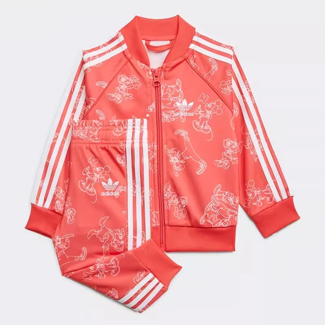 Adidas阿迪达斯三叶草 女婴幼童运动休闲日常套装两件套 H20323