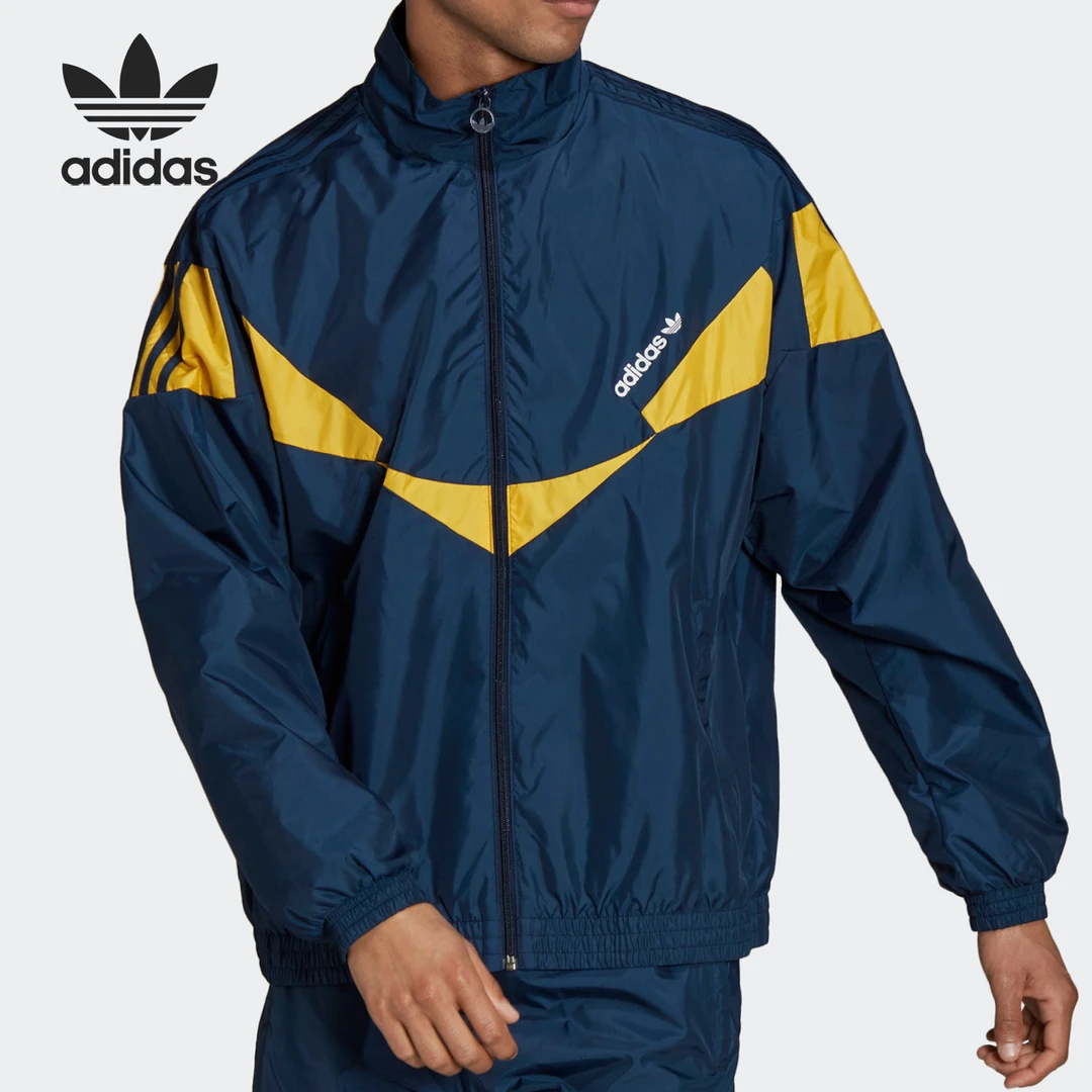 Adidas/阿迪达斯三叶草防风男子休闲拉链夹克外套HF9226男装运动
