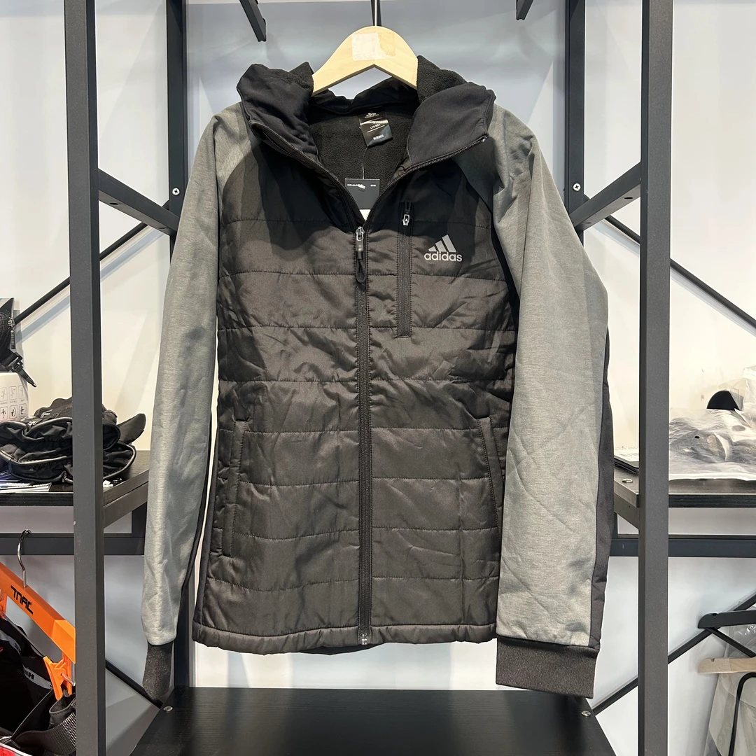 adidas/阿迪达斯春秋男款休闲运动保暖中棉加绒茄克 CI4164