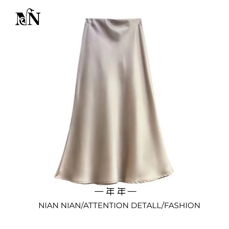 〖流光溢彩〗NIANNIAN 年年2024年夏季新款半身裙鱼尾裙轻奢气质