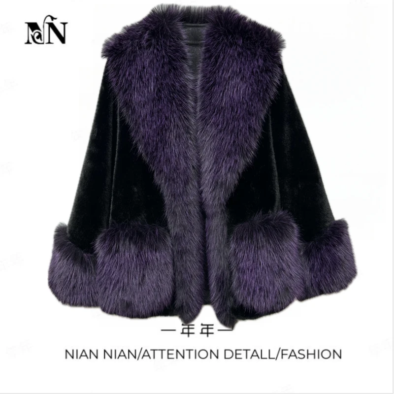 〖波西米亚〗年年2024冬季新款辣妹风豹纹毛绒外套女加厚设计上衣