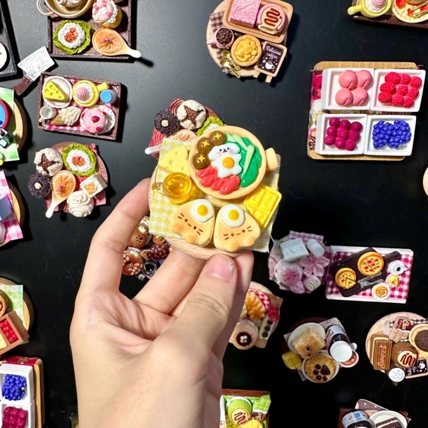 手工DIY黄色小狗煲仔饭冰箱贴