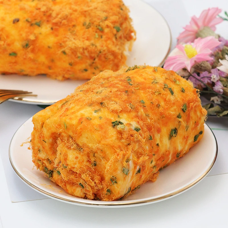 嘉玲香葱蛋糕卷300g爆浆充饥蛋糕卷盒子蛋糕早餐手工甜品