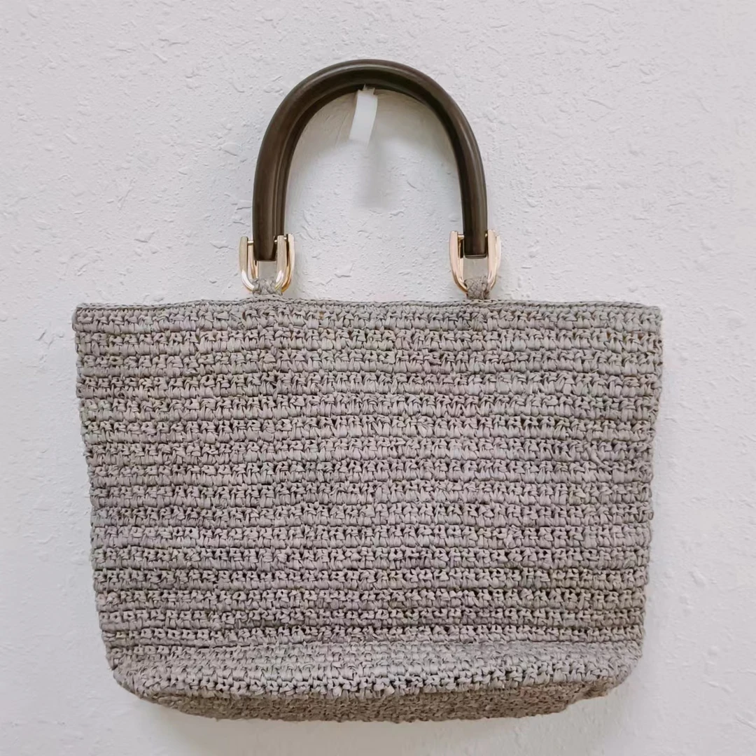 出口订单编织手拿包海边度假沙滩包手提包【哎呦家17328】